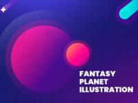 Fantasy Planet Illustration