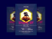 Shape of Music Poster