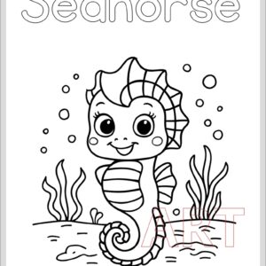 🌊 The Ultimate Beautiful Seahorse Coloring Page 🌊