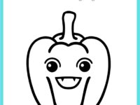 ✨ Best Printable Bell Pepper Coloring Page for Kids, Teachers, and Parents 🫑✨