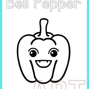 ✨ Best Printable Bell Pepper Coloring Page for Kids, Teachers, and Parents 🫑✨