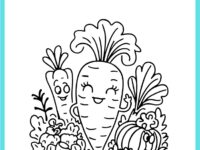 🥕✨ Best Printable Carrot Coloring Page for Kids, Teachers, and Parents 🥕✨