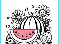 🍉✨ Best Printable Watermelon Coloring Page for Kids, Teachers, and Parents 🍉✨