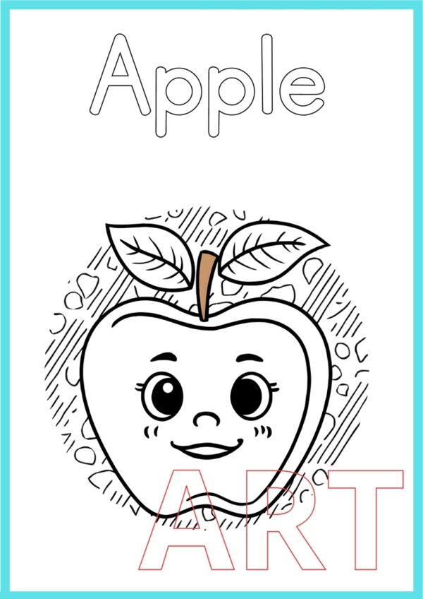 🍎✨ Best Printable Apple Coloring Page for Kids, Teachers, and Parents 🍎✨