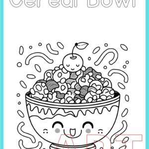 🥣✨ Best Printable Cereal Bowl Coloring Page for Kids, Teachers, and Parents 🥣✨