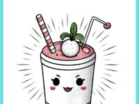 🥤✨ Best Printable Smoothie Coloring Page for Kids, Teachers, and Parents 🥤✨