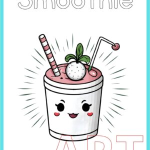 🥤✨ Best Printable Smoothie Coloring Page for Kids, Teachers, and Parents 🥤✨