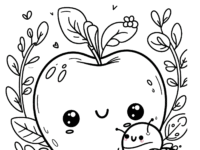 🍏🌟 Best Apple Coloring Pages for Kids, Parents, and Teachers 🌟🖍️