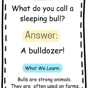 🐂✨ Silly Bull Joke and Farm Facts Printable for Kids, Teachers, and Parents