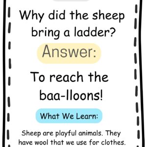 : 🐑✨ Fun Sheep Joke and Learning Printable for Kids, Teachers, and Parents