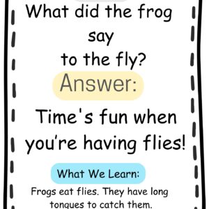 🐸✨ Funny Frog Joke and Insect Eating Facts Printable for Kids, Teachers, and Parents