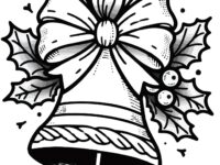 🔔 Festive Bell Coloring Page for Kids, Teachers, Parents, and Adults 🌟🖍️