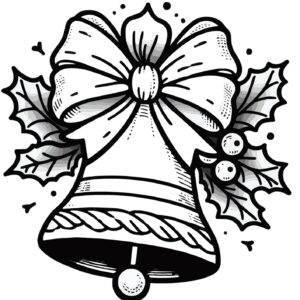 🔔 Festive Bell Coloring Page for Kids, Teachers, Parents, and Adults 🌟🖍️