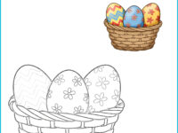 Printable Egg Coloring Page for Easter & Spring Activities - US Letter 8.5x11 PDF