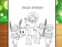 Palm Sunday Coloring Page