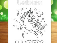 unicorn coloring page | unicorn colour paper | happy | kids | teachers | activity sheet |  Magical unicorn coloring page |