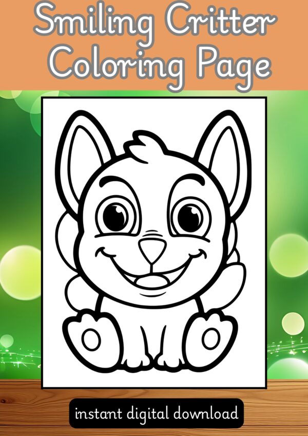 Smiling Critters Fun Art Pages for Kids: Creative & Printable 🎨